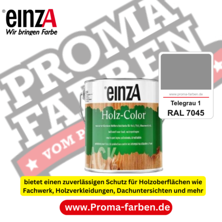 einzA Holz-Color kaufen bei Proma Farben RAL 7045 Telegrau 1