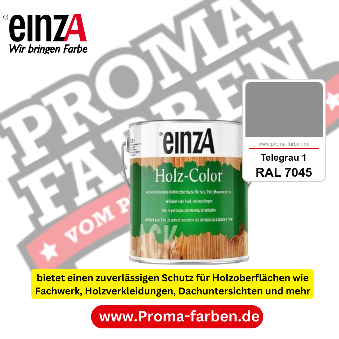 einzA Holz-Color kaufen bei Proma Farben RAL 7045 Telegrau 1