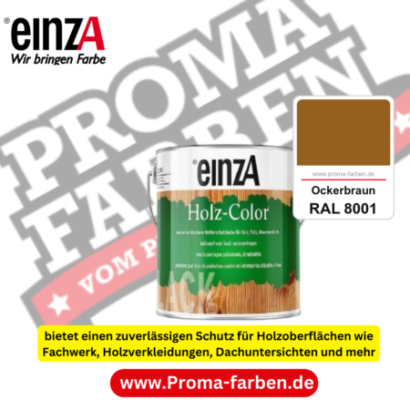 einzA Holz-Color kaufen bei Proma Farben RAL 8001 Ockerbraun