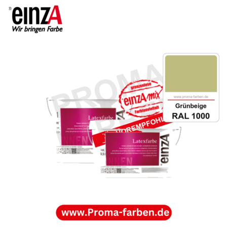 einzA Latexfarbe Premium kaufen bei Proma Farben RAL 1000 Grünbeige