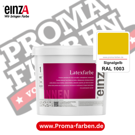 einzA Latexfarbe Premium kaufen bei Proma Farben RAL 1003 Signalgelb