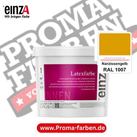 einzA Latexfarbe Premium kaufen bei Proma Farben RAL 1007 Narzissengelb