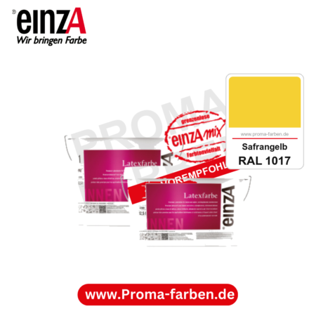 einzA Latexfarbe Premium kaufen bei Proma Farben RAL 1017 Safrangelb