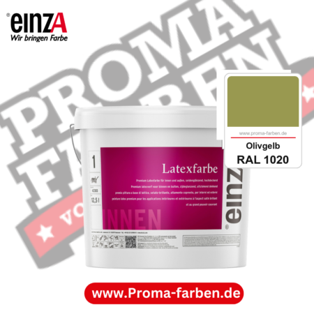 einzA Latexfarbe Premium kaufen bei Proma Farben RAL 1020 Olivgelb