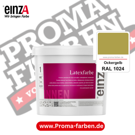 einzA Latexfarbe Premium kaufen bei Proma Farben RAL 1024 Ockergelb