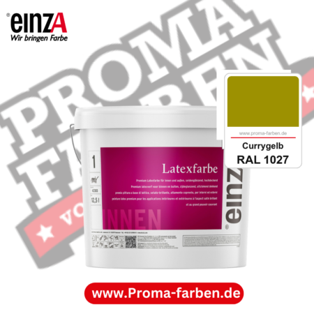 einzA Latexfarbe Premium kaufen bei Proma Farben RAL 1027 Currygelb