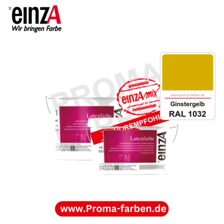 einzA Latexfarbe Premium kaufen bei Proma Farben RAL 1032 Ginstergelb