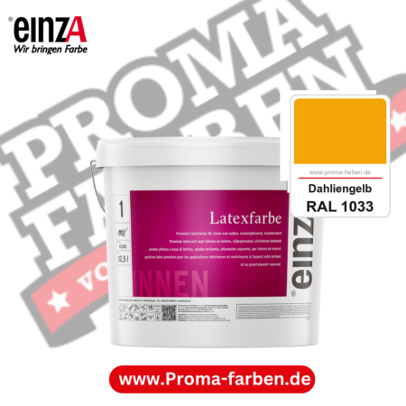 einzA Latexfarbe Premium kaufen bei Proma Farben RAL 1033 Dahliengelb