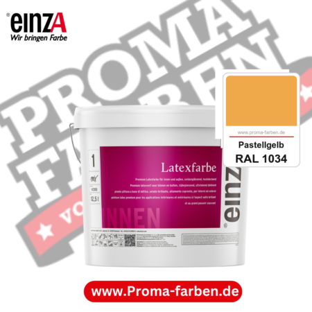 einzA Latexfarbe Premium kaufen bei Proma Farben RAL 1034 Pastellgelb