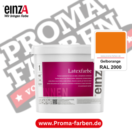 einzA Latexfarbe Premium kaufen bei Proma Farben RAL 2000 Gelborange