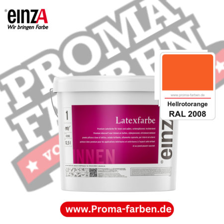 einzA Latexfarbe Premium kaufen bei Proma Farben RAL 2008 Hellrotorange
