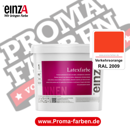 einzA Latexfarbe Premium kaufen bei Proma Farben RAL 2009 Verkehrsorange