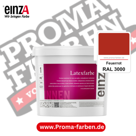 einzA Latexfarbe Premium kaufen bei Proma Farben RAL 3000 Feuerrot