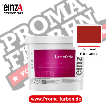 einzA Latexfarbe Premium kaufen bei Proma Farben RAL 3002 Karminrot