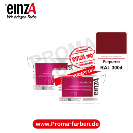 einzA Latexfarbe Premium kaufen bei Proma Farben RAL 3004 Purpurrot