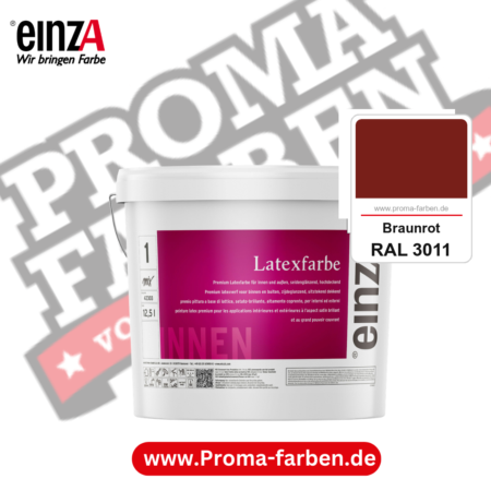 einzA Latexfarbe Premium kaufen bei Proma Farben RAL 3011 Braunrot