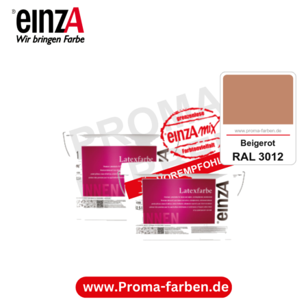einzA Latexfarbe Premium kaufen bei Proma Farben RAL 3012 Beigerot