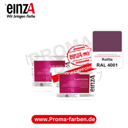 einzA Latexfarbe Premium kaufen bei Proma Farben RAL 4001 Rotlila