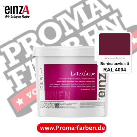 einzA Latexfarbe Premium kaufen bei Proma Farben RAL 4004 Bordeauxviolett