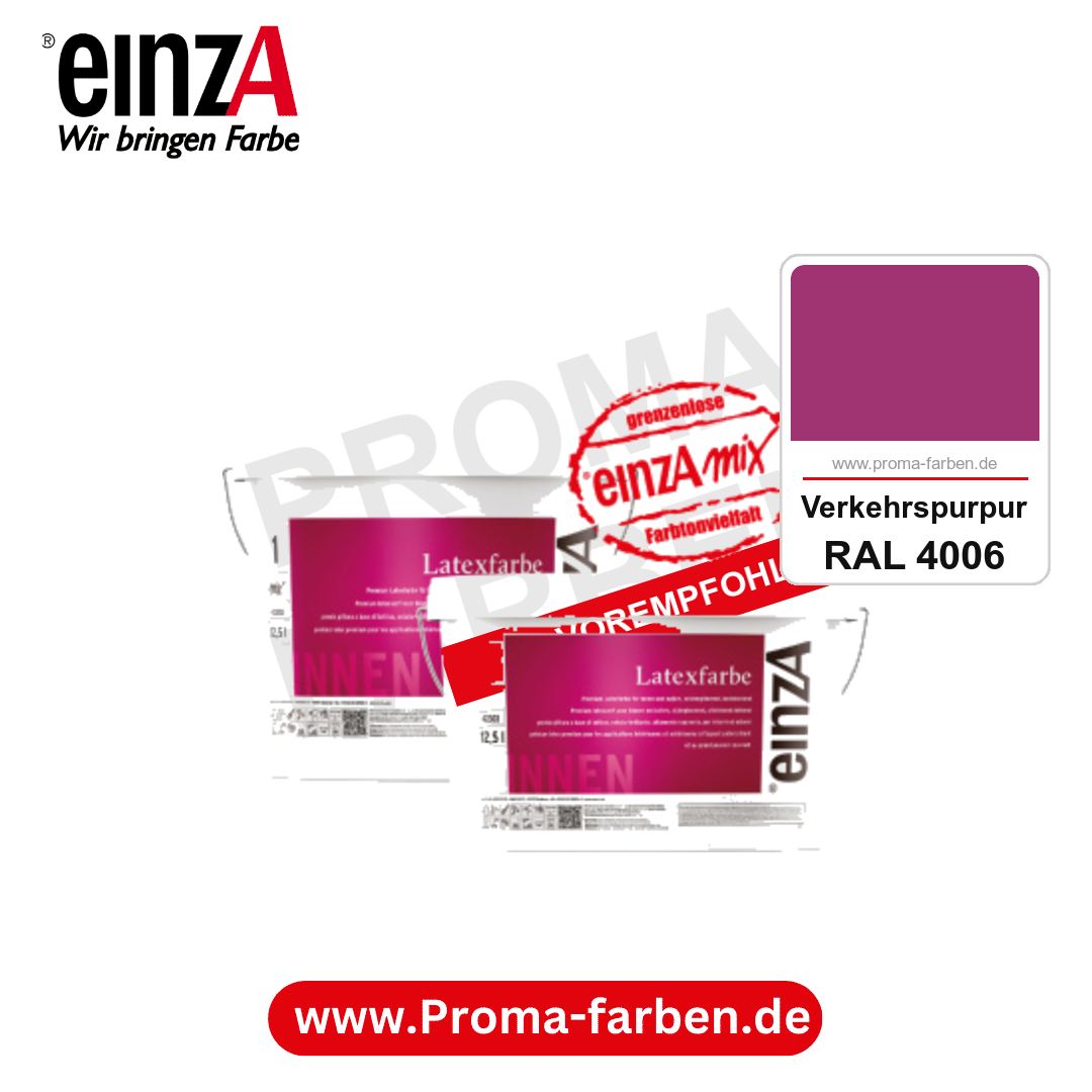 einzA Latexfarbe Premium kaufen bei Proma Farben RAL 4006 Verkehrspurpur