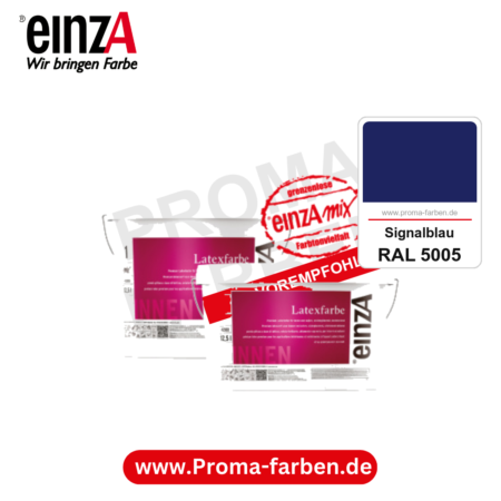 einzA Latexfarbe Premium kaufen bei Proma Farben RAL 5005 Signalblau