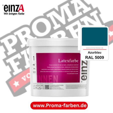 einzA Latexfarbe Premium kaufen bei Proma Farben RAL 5009 Azurblau