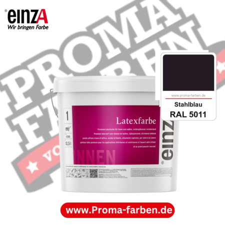 einzA Latexfarbe Premium kaufen bei Proma Farben RAL 5011 Stahlblau