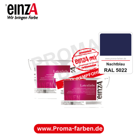 einzA Latexfarbe Premium kaufen bei Proma Farben RAL 5022 Nachtblau