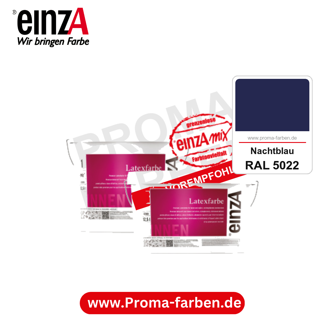 einzA Latexfarbe Premium kaufen bei Proma Farben RAL 5022 Nachtblau