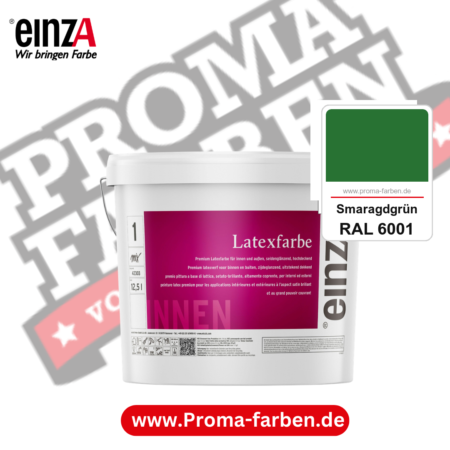 einzA Latexfarbe Premium kaufen bei Proma Farben RAL 6001 Smaragdgrün