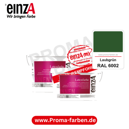 einzA Latexfarbe Premium kaufen bei Proma Farben RAL 6002 Laubgrün