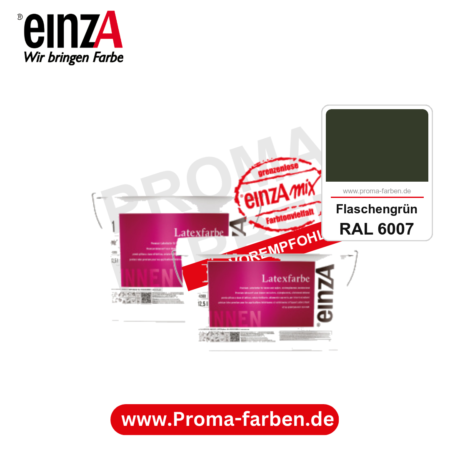 einzA Latexfarbe Premium kaufen bei Proma Farben RAL 6007 Flaschengrün