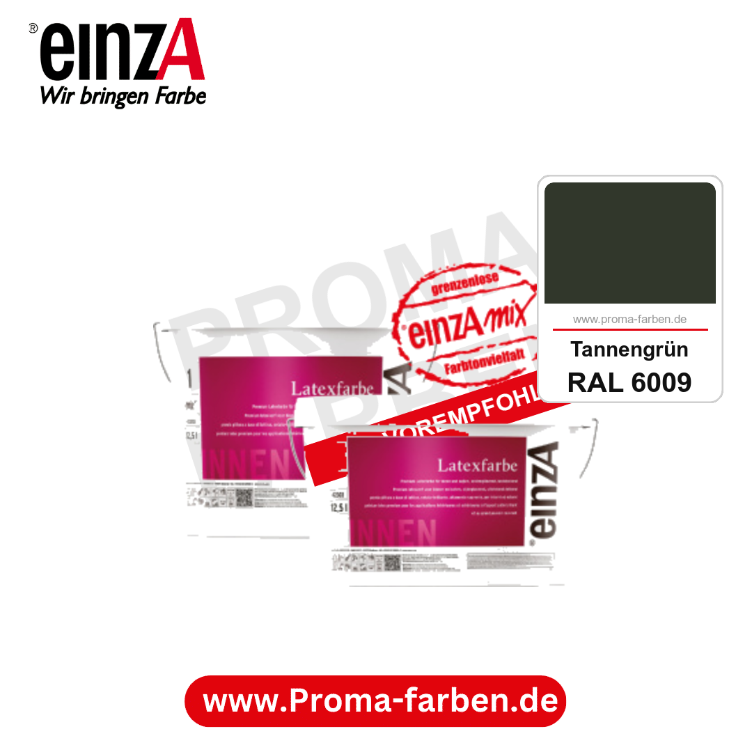 einzA Latexfarbe Premium kaufen bei Proma Farben RAL 6009 Tannengrün