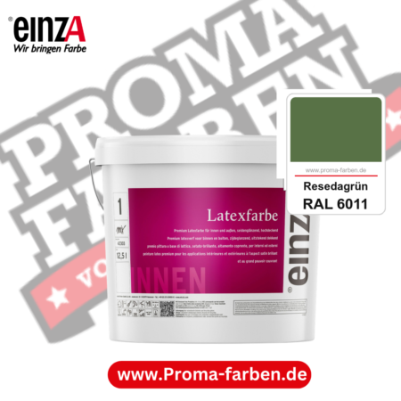 einzA Latexfarbe Premium kaufen bei Proma Farben RAL 6011 Resedagrün