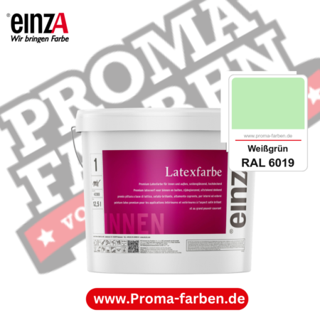 einzA Latexfarbe Premium kaufen bei Proma Farben RAL 6019 Weißgrün