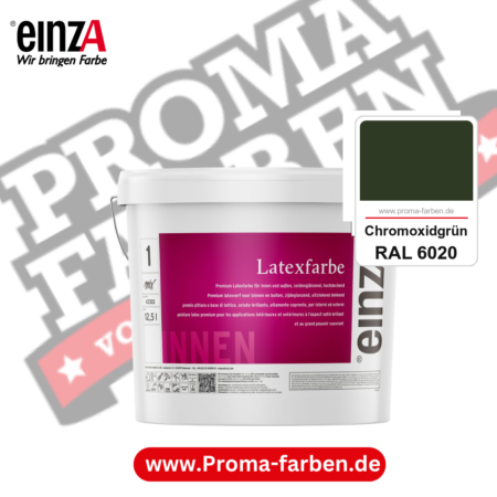 einzA Latexfarbe Premium kaufen bei Proma Farben RAL 6020 Chromoxidgrün