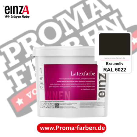 einzA Latexfarbe Premium kaufen bei Proma Farben RAL 6022 Braunoliv