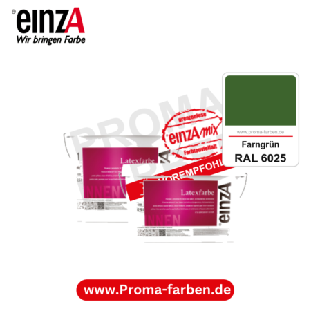 einzA Latexfarbe Premium kaufen bei Proma Farben RAL 6025 Farngrün