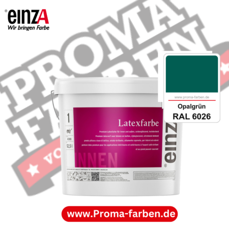 einzA Latexfarbe Premium kaufen bei Proma Farben RAL 6026 Opalgrün