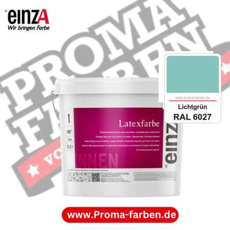einzA Latexfarbe Premium kaufen bei Proma Farben RAL 6027 Lichtgrün