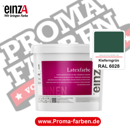 einzA Latexfarbe Premium kaufen bei Proma Farben RAL 6028 Kieferngrün