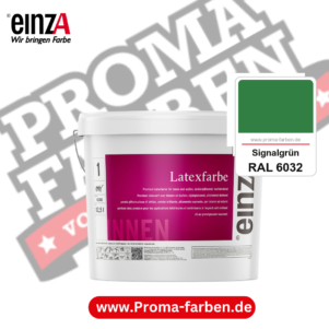 einzA Latexfarbe Premium RAL 6032 Signalgrün