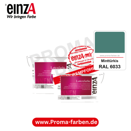 einzA Latexfarbe Premium kaufen bei Proma Farben RAL 6033 Minttürkis