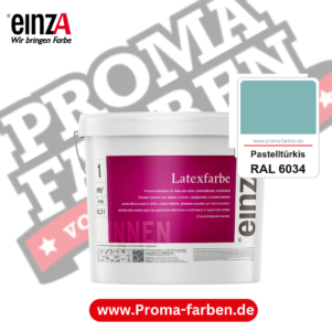 einzA Latexfarbe Premium RAL 6034 Pastelltürkis