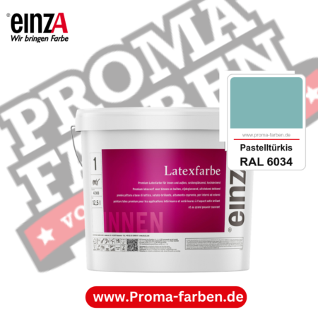 einzA Latexfarbe Premium kaufen bei Proma Farben RAL 6034 Pastelltürkis