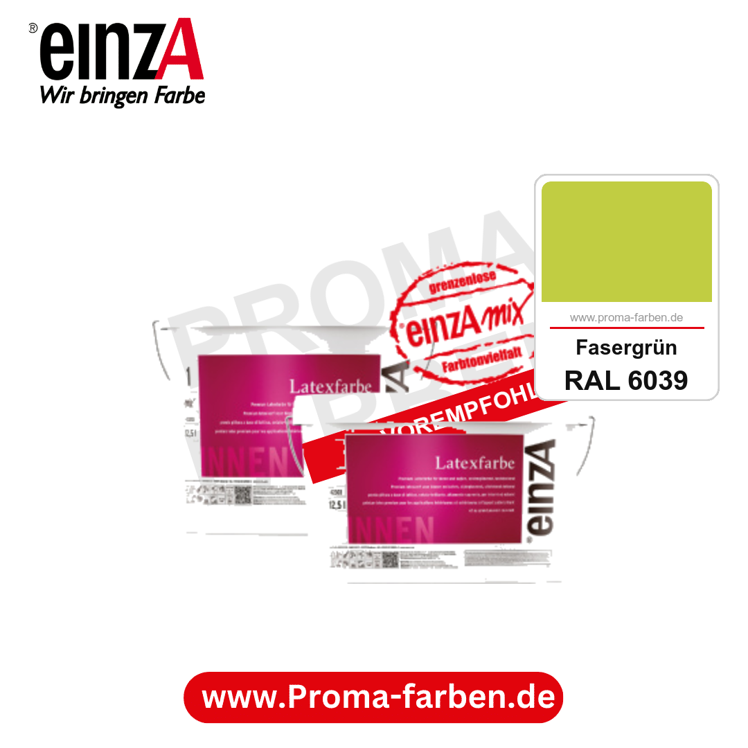 einzA Latexfarbe Premium kaufen bei Proma Farben RAL 6039 Fasergrün