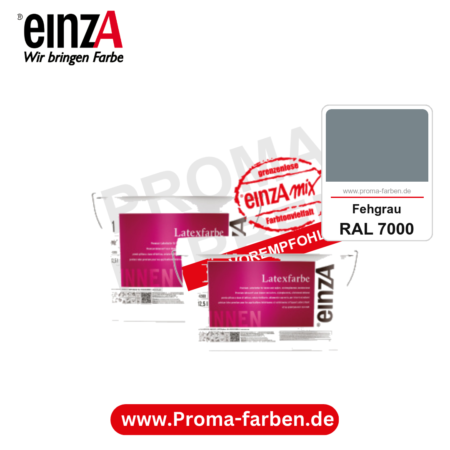 einzA Latexfarbe Premium kaufen bei Proma Farben RAL 7000 Fehgrau