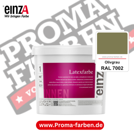 einzA Latexfarbe Premium kaufen bei Proma Farben RAL 7002 Olivgrau