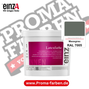 einzA Latexfarbe Premium RAL 7005 Mausgrau