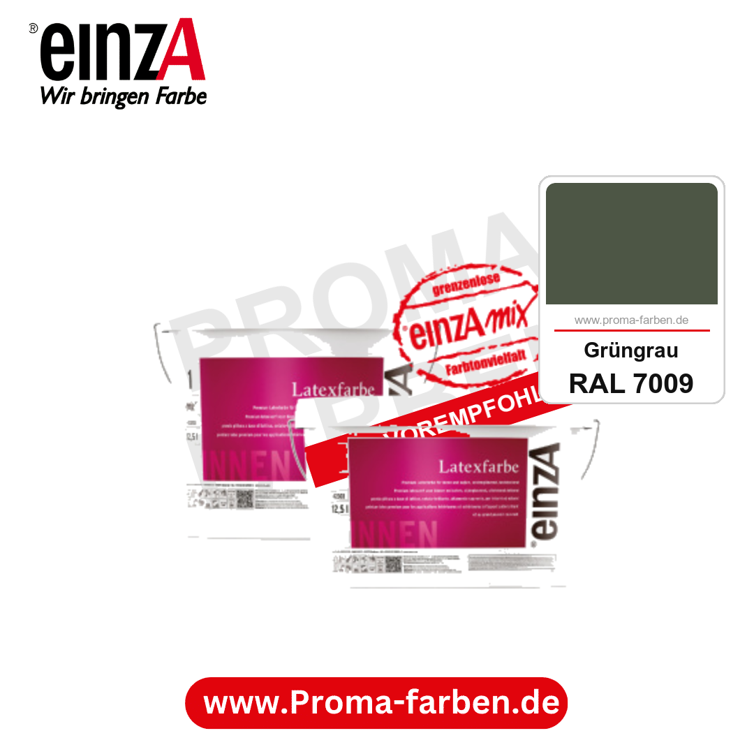einzA Latexfarbe Premium kaufen bei Proma Farben RAL 7009 Grüngrau